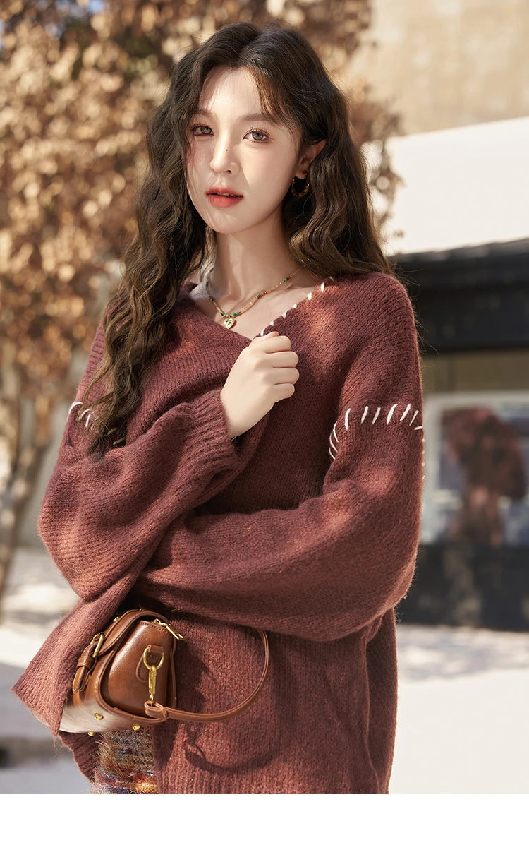 Mishow Retro Knitted Cardigan & Suspender Dress Set MXC59L1625
