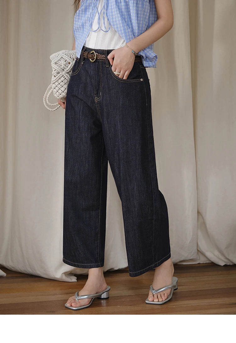 Mishow High Waist Wide Leg Straight Jeans MXE37K0995