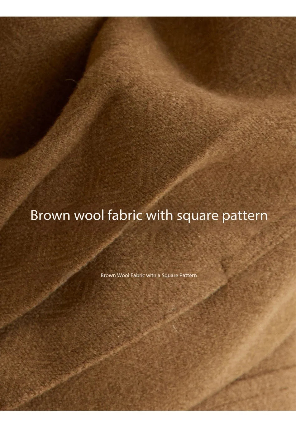 Mishow Brown Hollow Out Embroidery Woolen Coat MXE49W0856