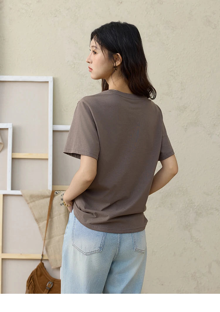 Mishow Cartoon Print Tassel Detail Tee MXE31T0533
