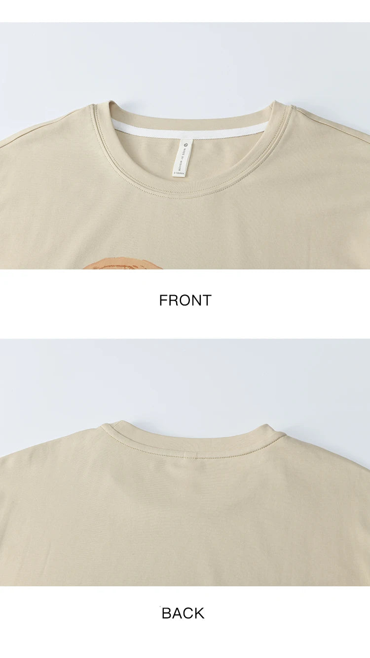 Mishow Cartoon Print Loose Round Neck Tee MXE34T0559