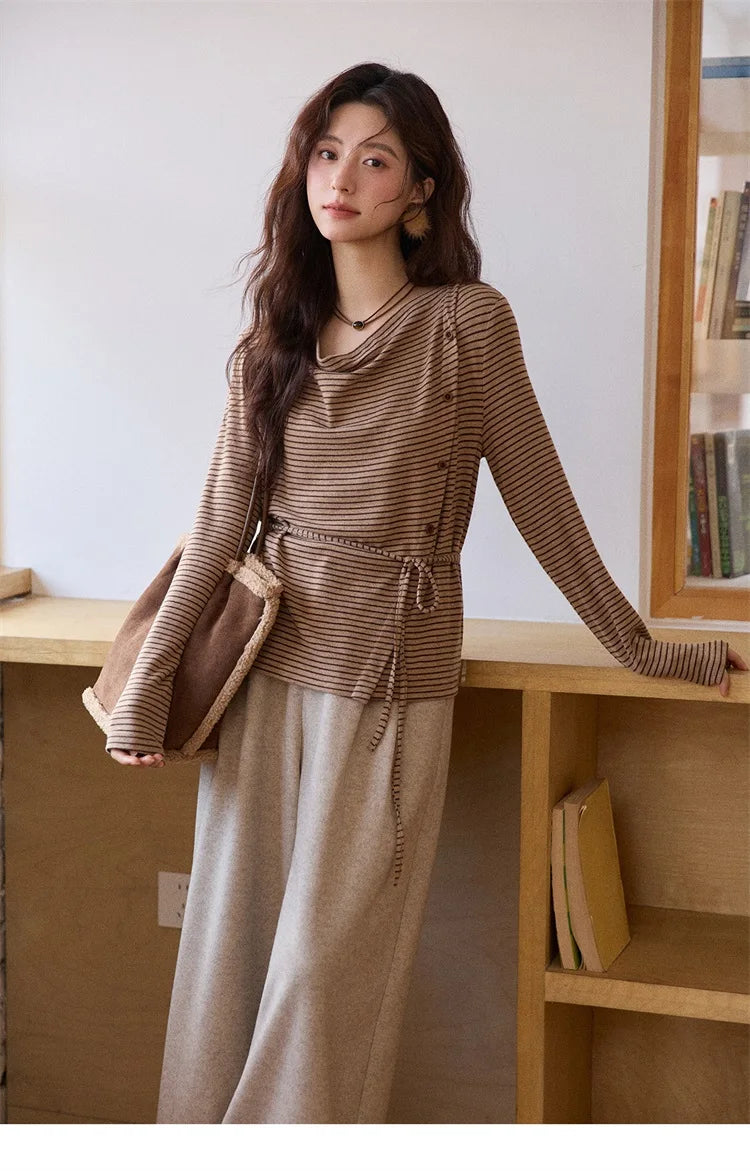 MISHOW Retro Wide Leg Pants Three-Dimensional Pleats Pocket MXE90K1129