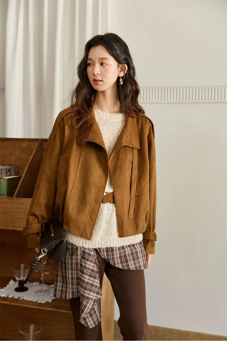 Mishow Belt Waist Drop Shoulder Wool Pullover MXE46Z2582