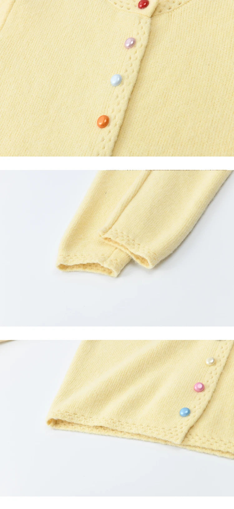 Mishow Rainbow Button Hollow Out Cardigan MXE90Z2796