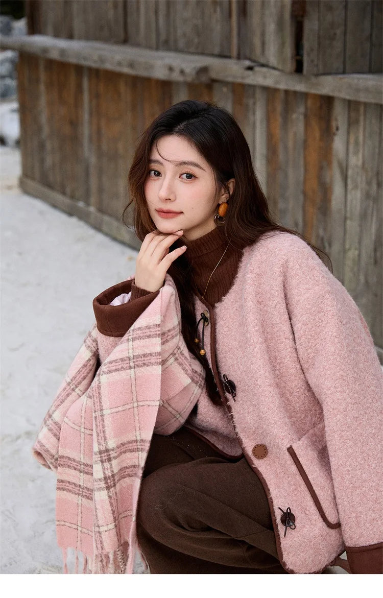 Mishow Cotton Padded Fur Collar Warm Jacket MXE92W0986