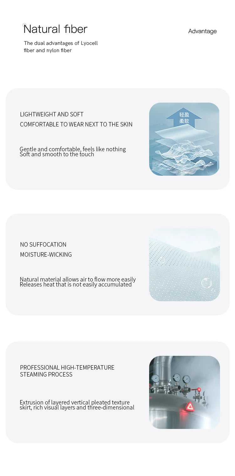 MISHOW Elastic Waist Shell Webbing A-Line Skirt Slimming MXE33B0708