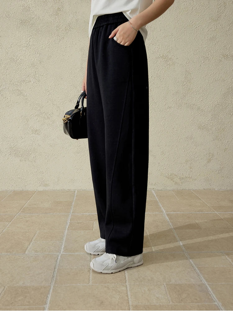 MISHOW Elastic Waist Sweatpants Straight Leg Long Sickle MXE14K0875