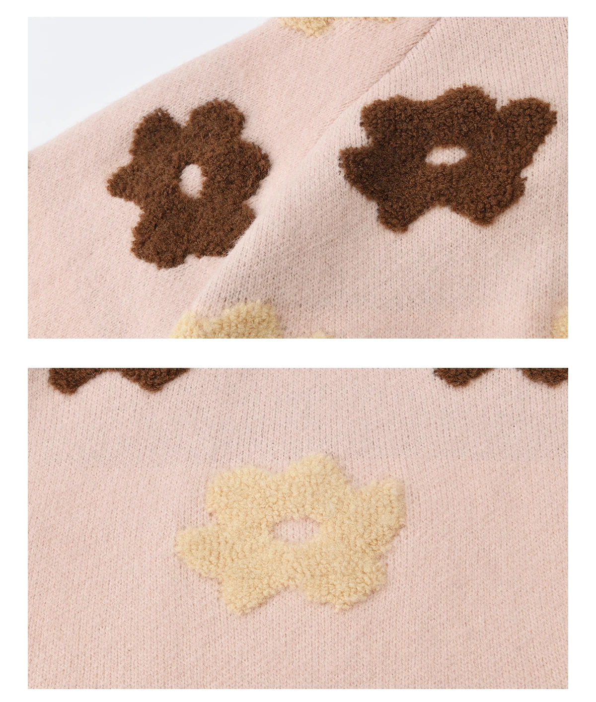 Mishow Pink Floral Hooded 3D Jacquard Pullover MXE90Z2786