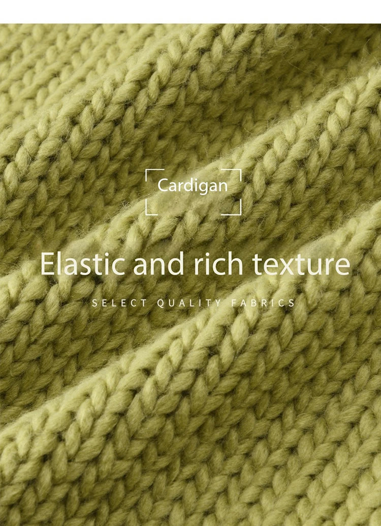 Mishow Avocado Green Lantern Sleeve Lace-Up Cardigan MXE51Z2694