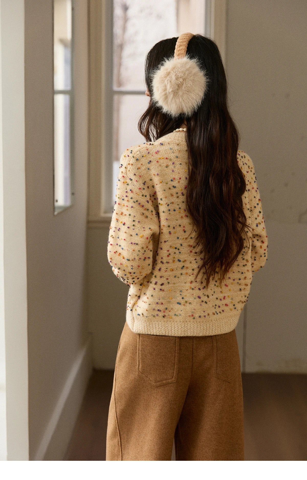 Mishow Colorful Yellow Arctic Fleece Cardigan MXE91Z2778