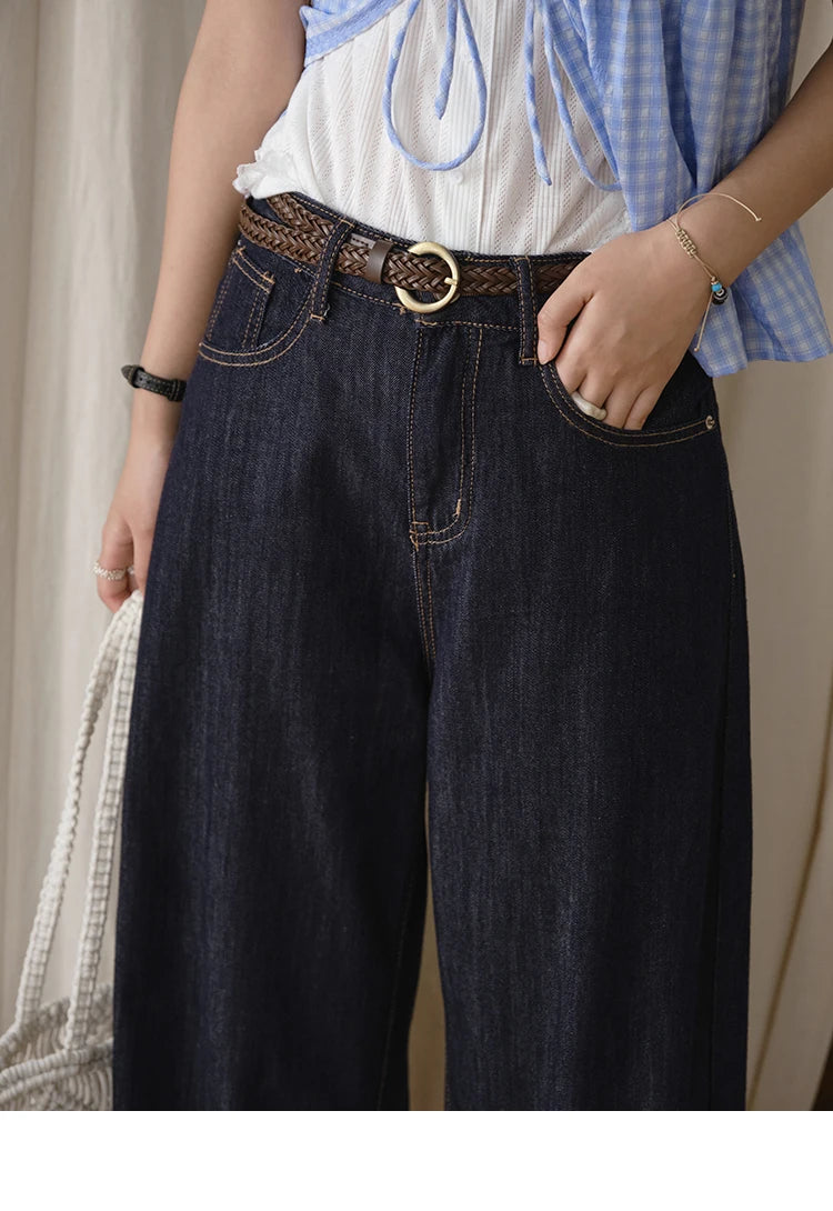 Mishow High Waist Wide Leg Straight Jeans MXE37K0995