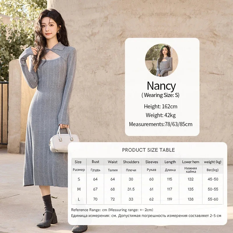 Mishow Imitation Mink Fur Knitted Dress MXD45L2043