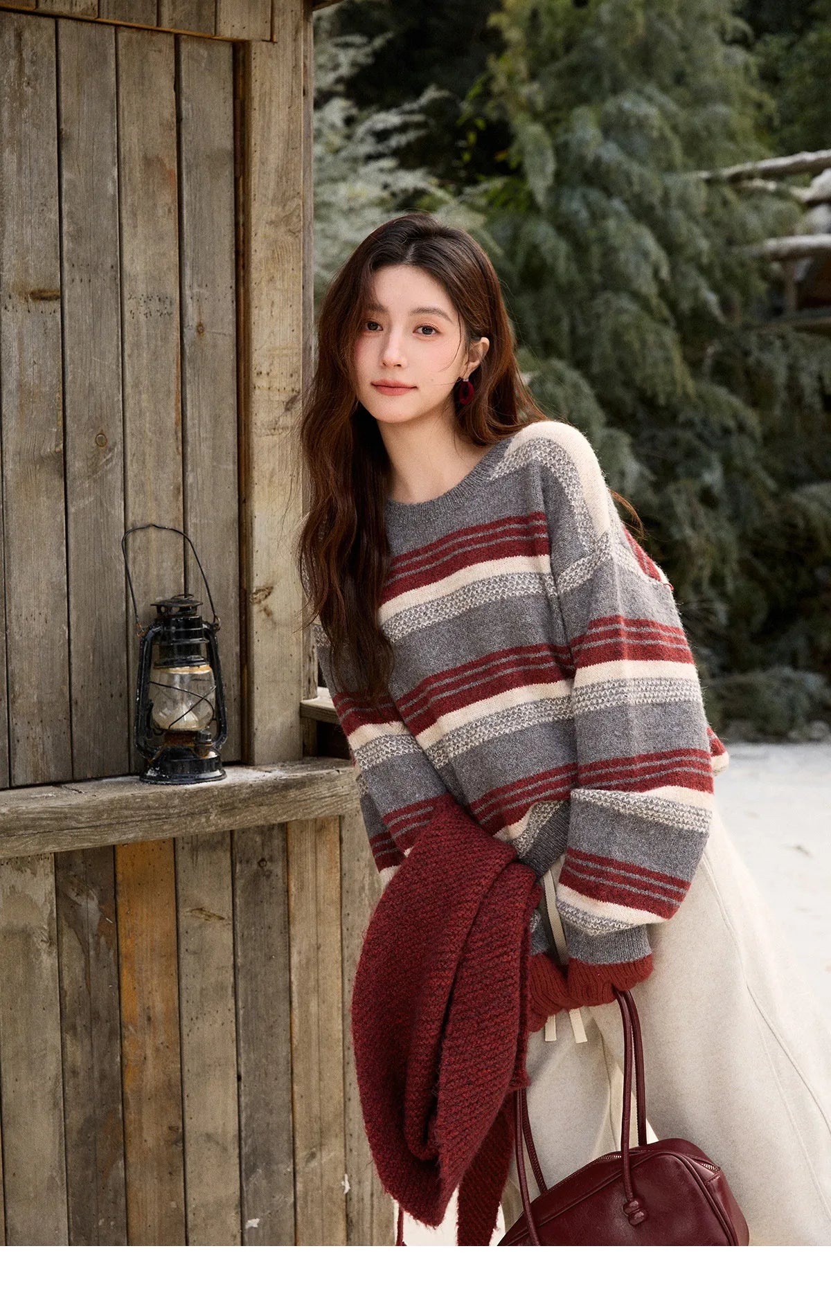 Mishow Warm Loose Knit Pullover Sweater MXE92Z2828