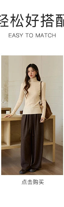 Mishow Suede Imitation Mink Fur Lace-Up Coat MXE90W0921