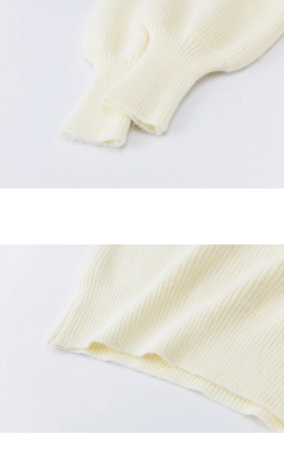 Mishow Cutout Neck Ruffle Flower Lantern Sleeve Pullover MXE94Z2982