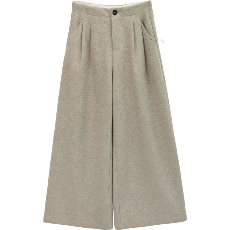 MISHOW Retro Wide Leg Pants Three-Dimensional Pleats Pocket MXE90K1129