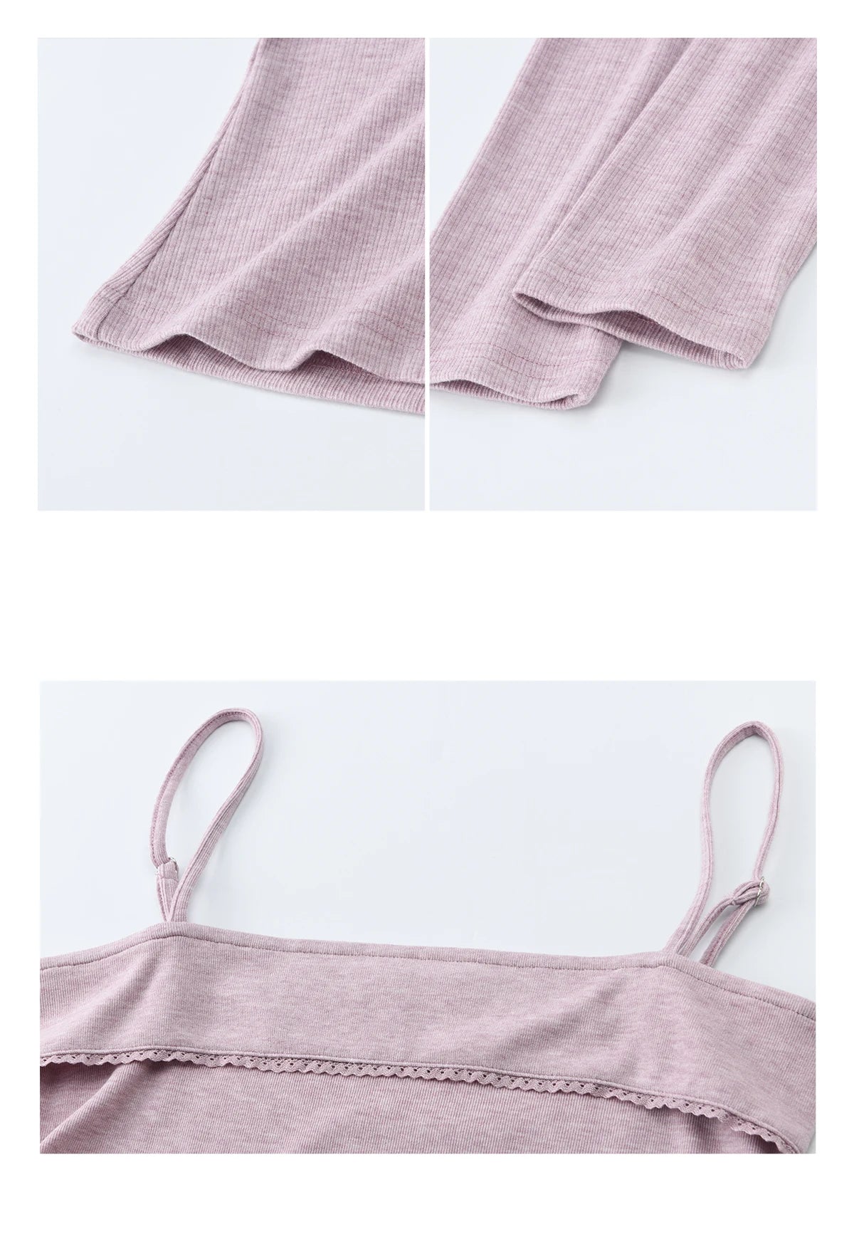 Mishow Purple Lace-Up Cardigan & Camisole Set MXF13Z2998