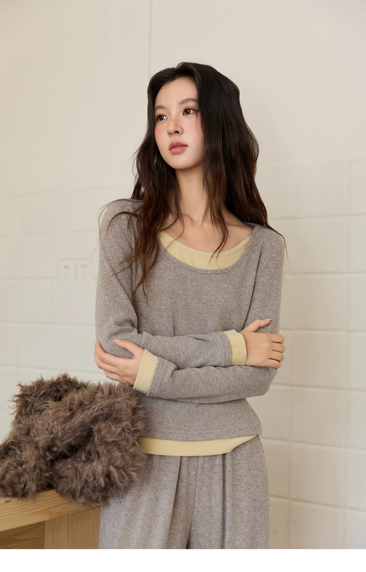 Mishow Retro Solid Sailor Collar Shawl Pullover MXE89T1419