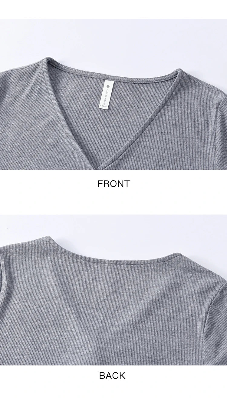 Mishow Solid V-Neck Slim Knit Sweater MXE11Z1076
