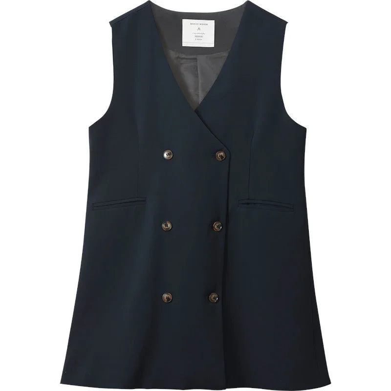 Mishow Korean Doll Collar Vest & Shirt Dress Set MXB12C0199
