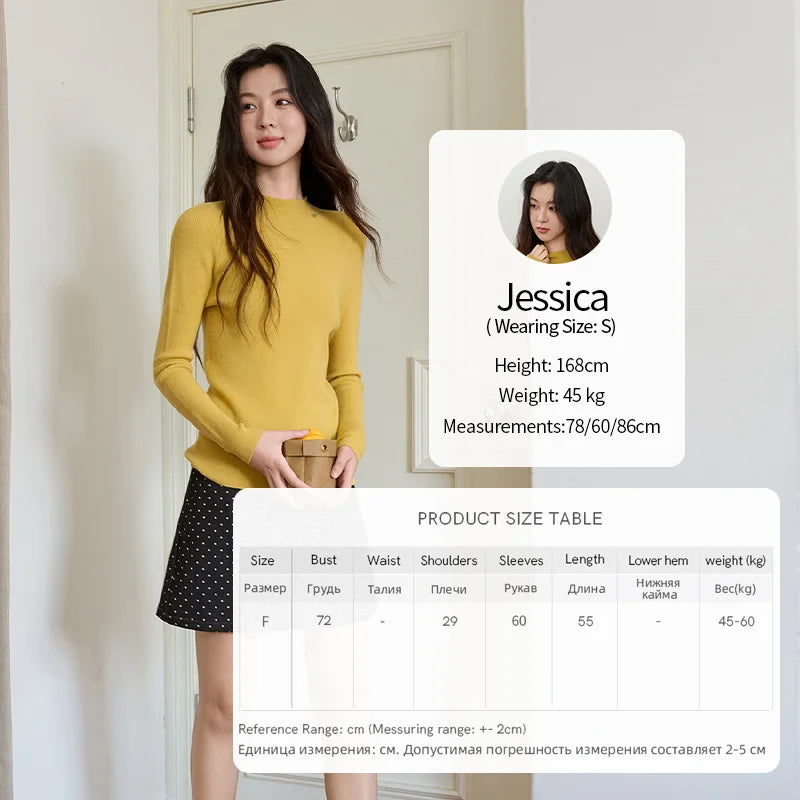 Mishow Minimalist Mock Neck Slim Pullover MXE48Z2583