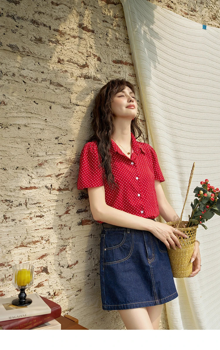 Mishow High Waisted Denim Skirt MXD23B0366