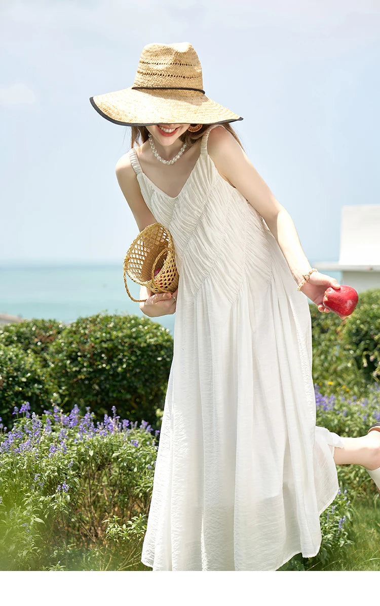 MISHOW French Pleated Suspender Dress MXD26L1939