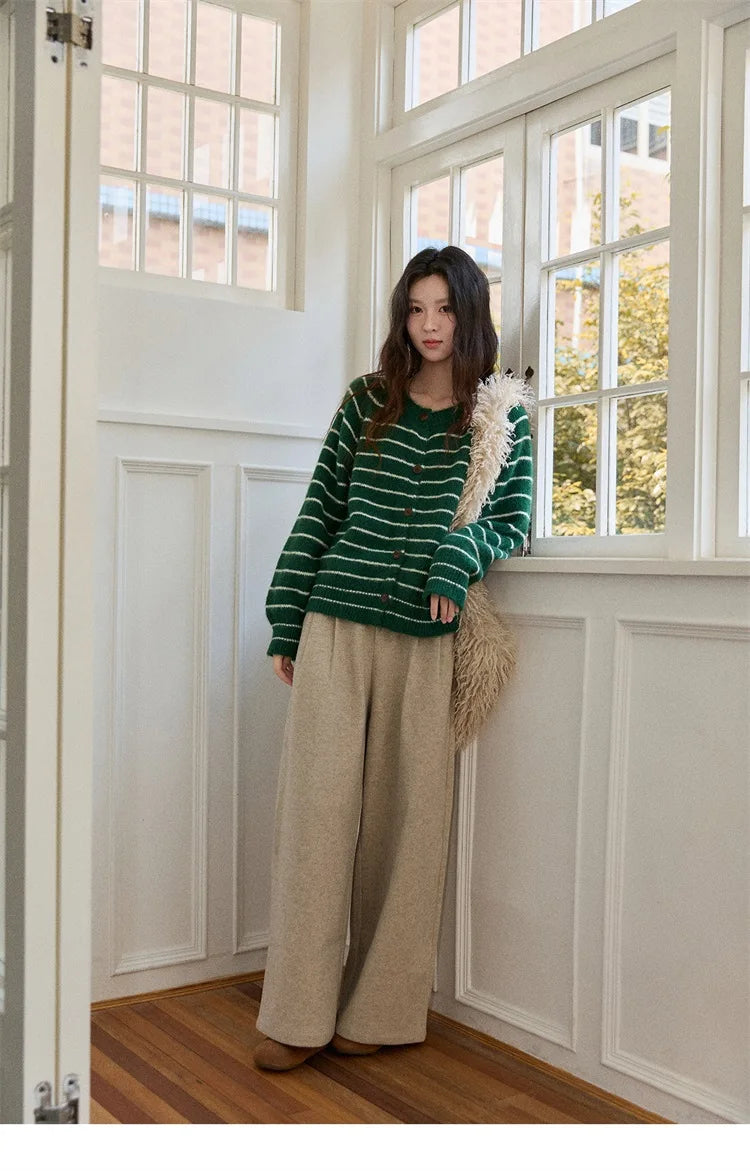 MISHOW Retro Wide Leg Pants Three-Dimensional Pleats Pocket MXE90K1129