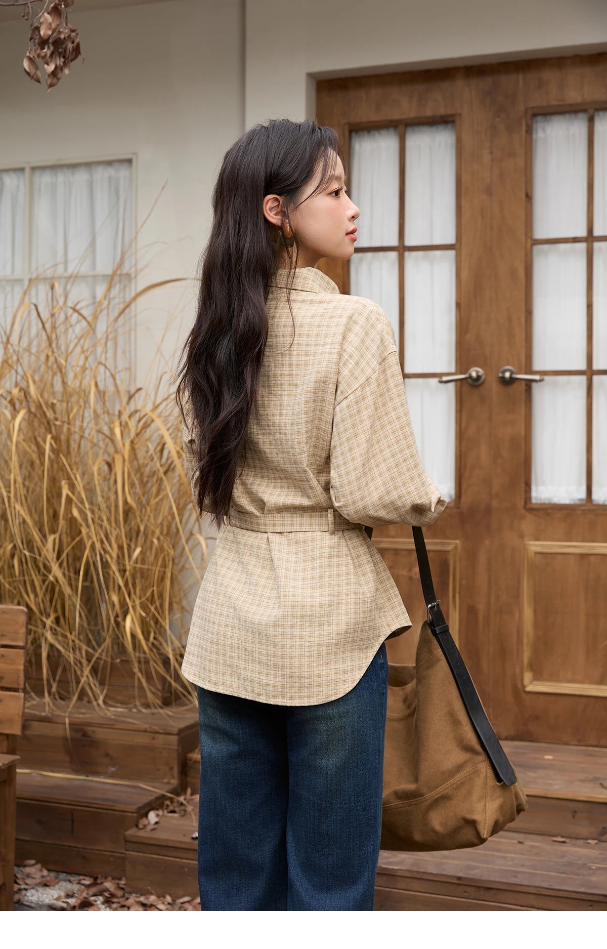 MISHOW Asymmetrical Shirt Belt Design Skew Collar MXE88C2417