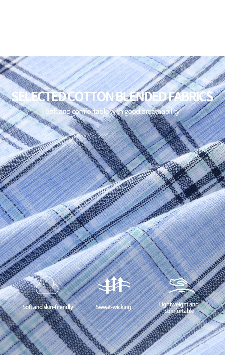Mishow Blue Plaid Sleeveless A-Line Dress MXE33L2260