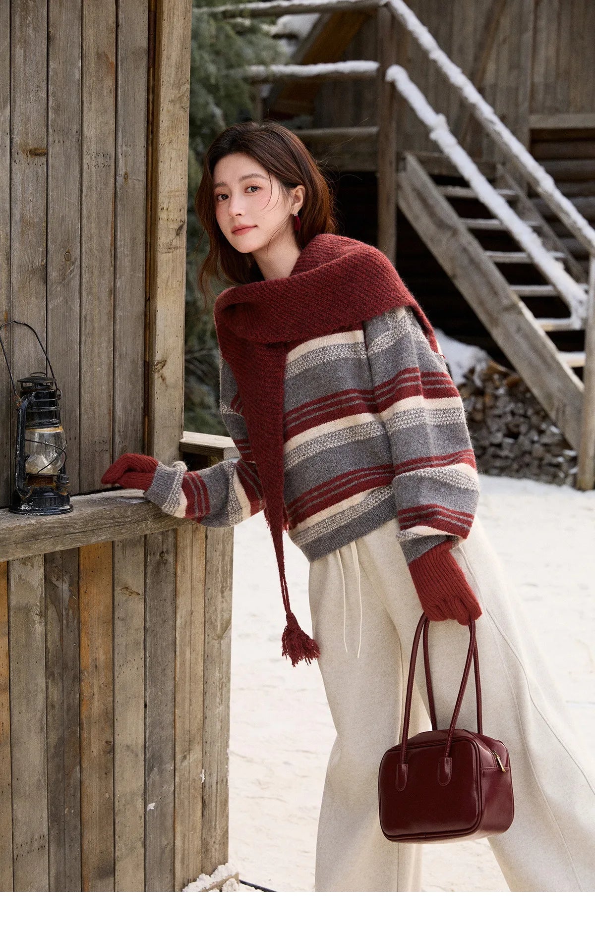 Mishow Warm Loose Knit Pullover Sweater MXE92Z2828
