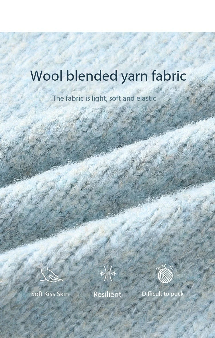 Mishow Turn Down Collar Wool Blend Cardigan MXD59Z1136
