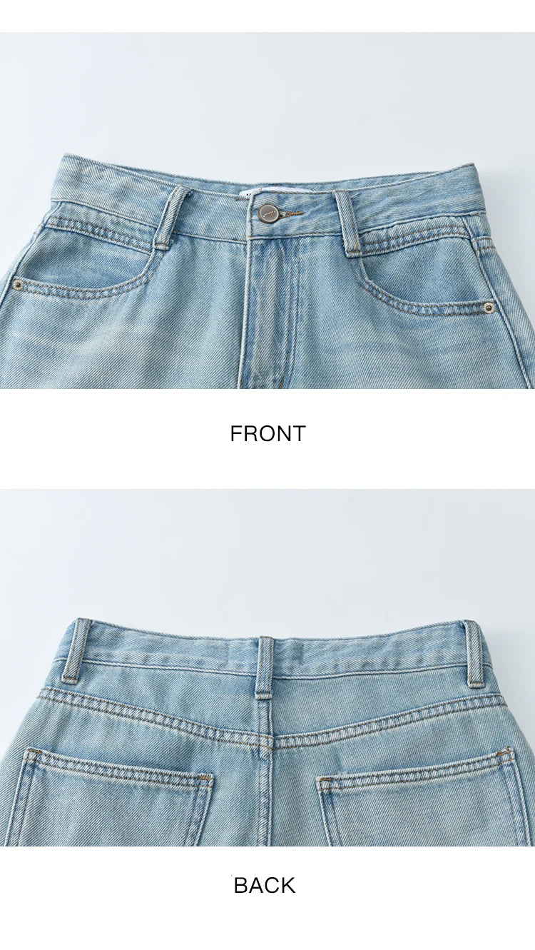 Mishow Denim Blue Lace Straight Leg Jeans MXE35K0947