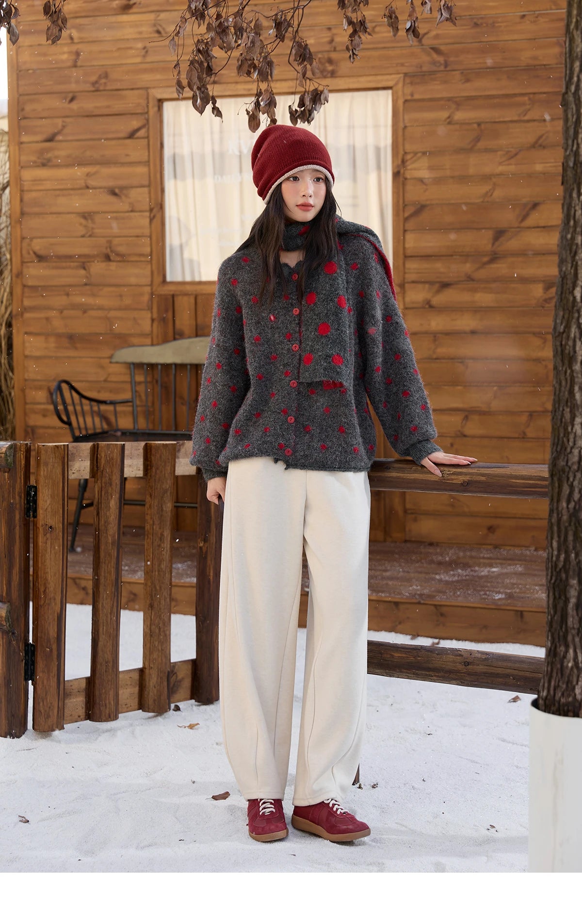 MISHOW Wide-Leg Pants Elastic Waist Pockets Comfortable MXE51K1093