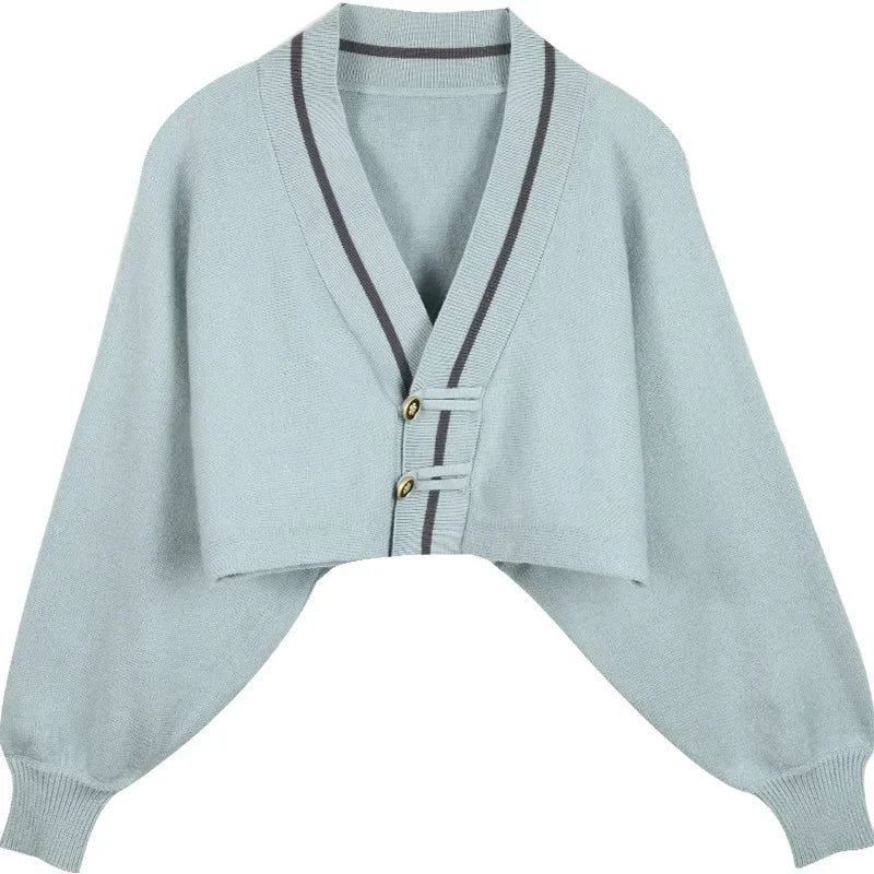 MISHOW Knitted Lantern Sleeve Sweater Dress MXC46L1589