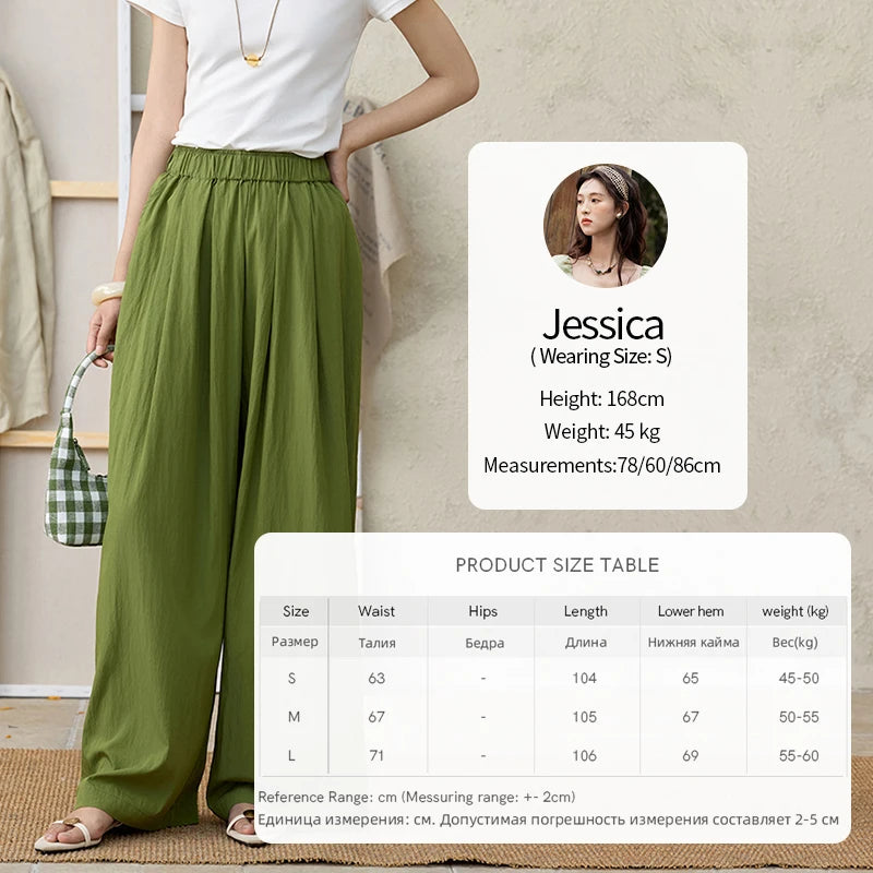 MISHOW High Waist Elastic Wide Leg Pants Slimming MXE31K0920