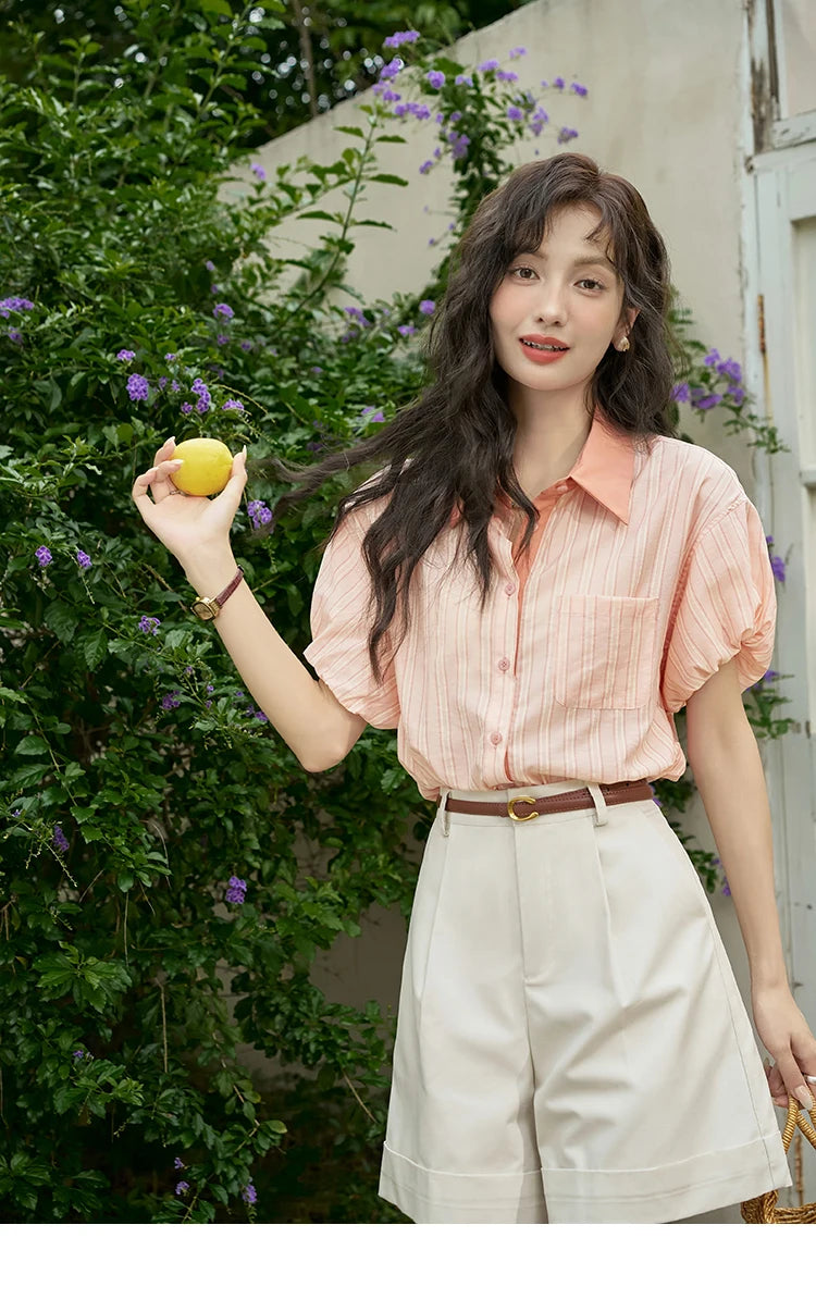 Mishow High Waist Slim A-Line Suit Shorts MXD28K0647