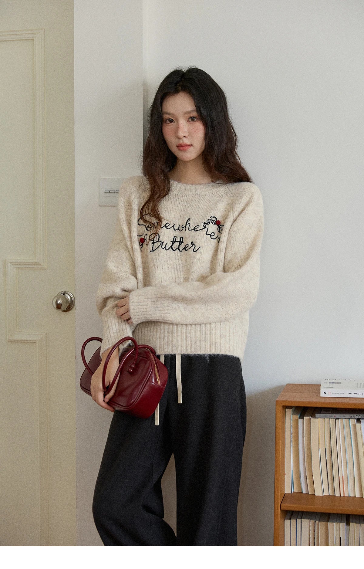 MISHOW Wide-Leg Pants High Waist Straight Lace-Up Loose MXE89K1100