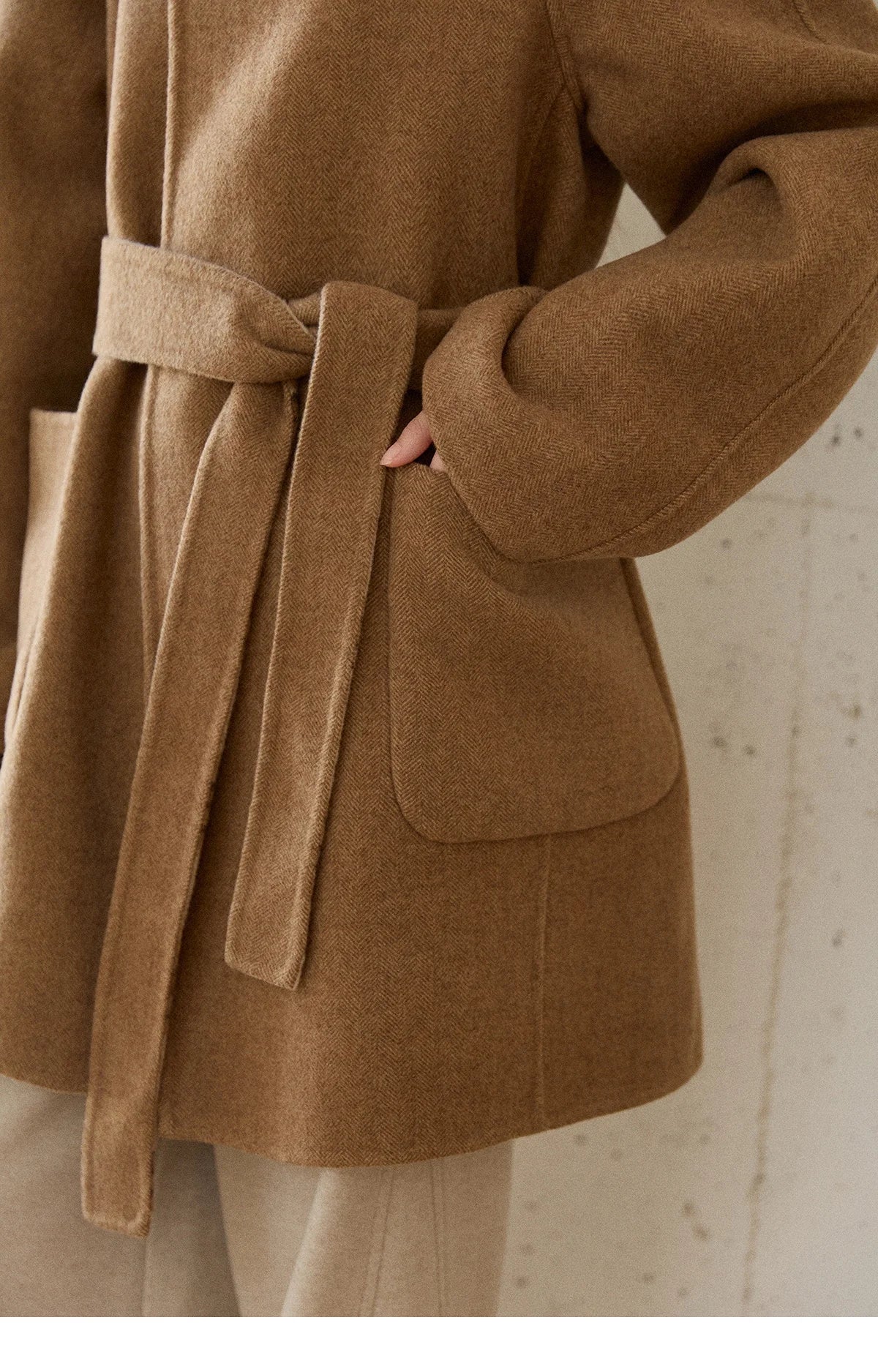 Mishow Plaid Double-Faced Wool Coat MXE89W0898