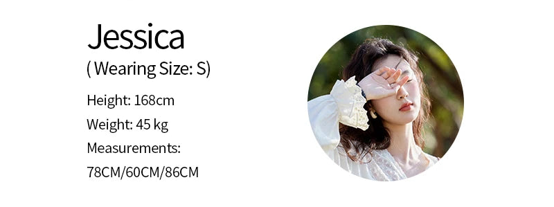 MISHOW Lace Patchwork Shirt V-Neck Fungus Edge Petal Sleeve MXE13X1713