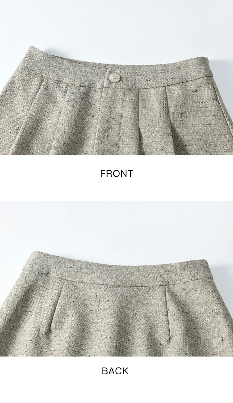 Mishow Korean Woolen Vest & Pleated Mini Skirt Set MXE13W0708