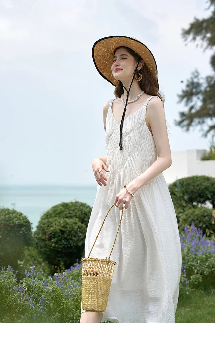 MISHOW French Pleated Suspender Dress MXD26L1939