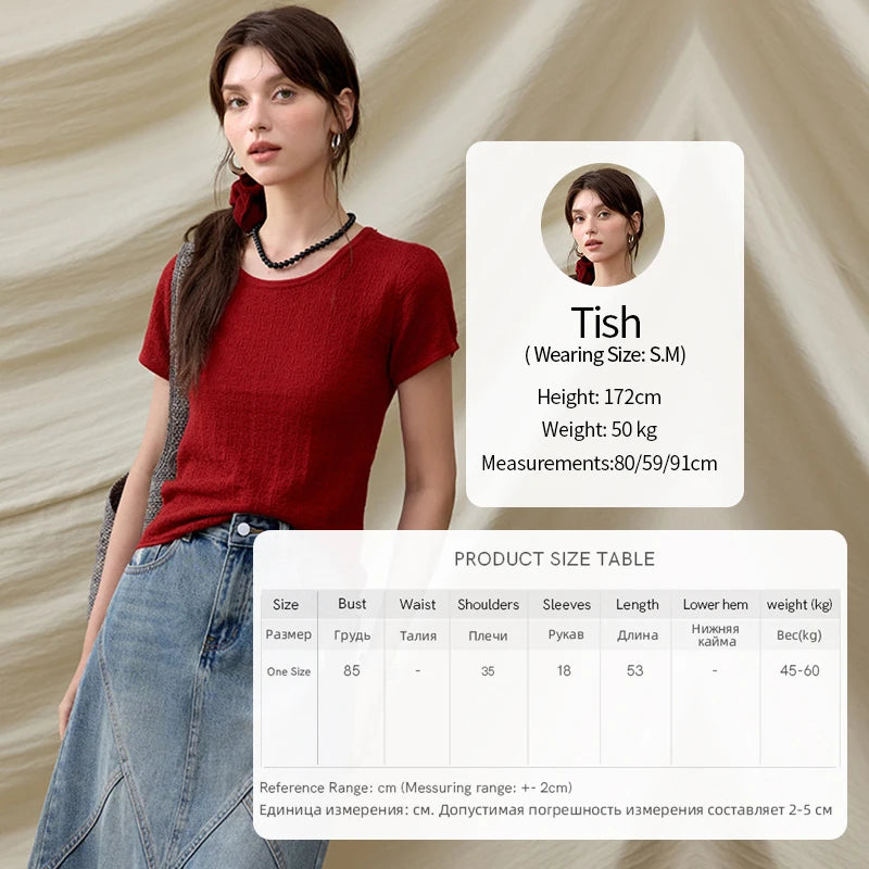 Mishow Solid Slim Knit Office Tee MXE34Z1257