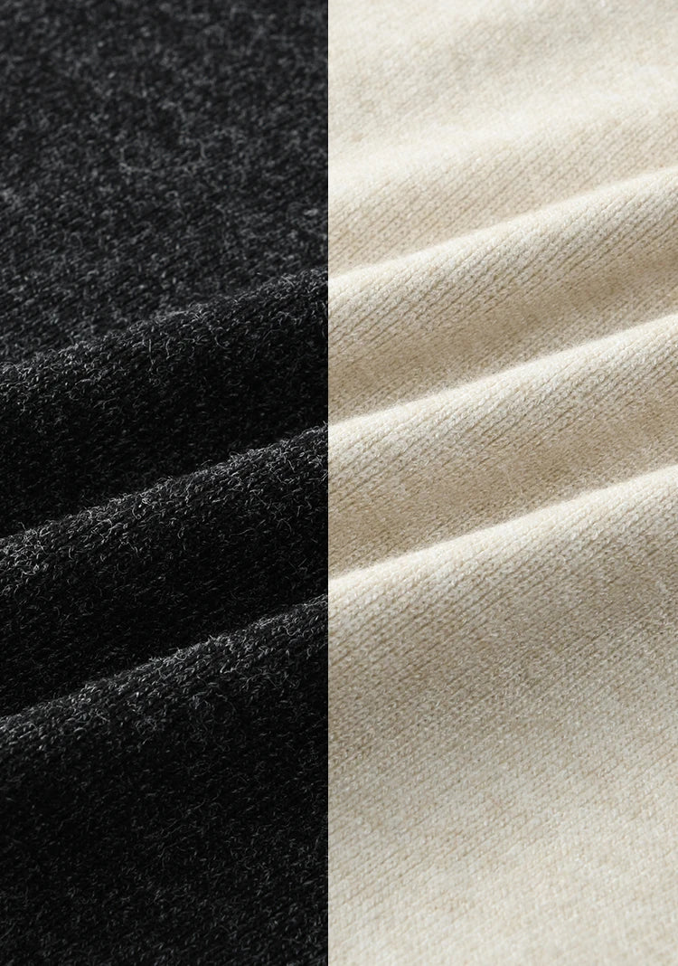 Mishow False Two-Piece Splicing Knit Top & Wide Leg Pants Set MXD35Z0877