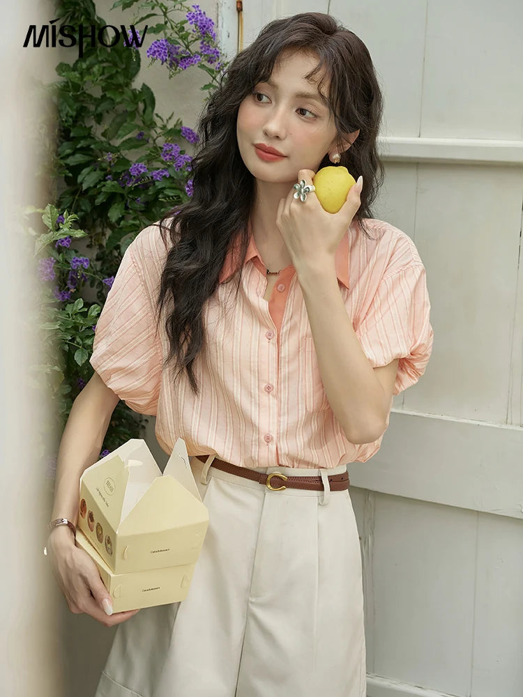 Mishow High Waist Slim A-Line Suit Shorts MXD28K0647