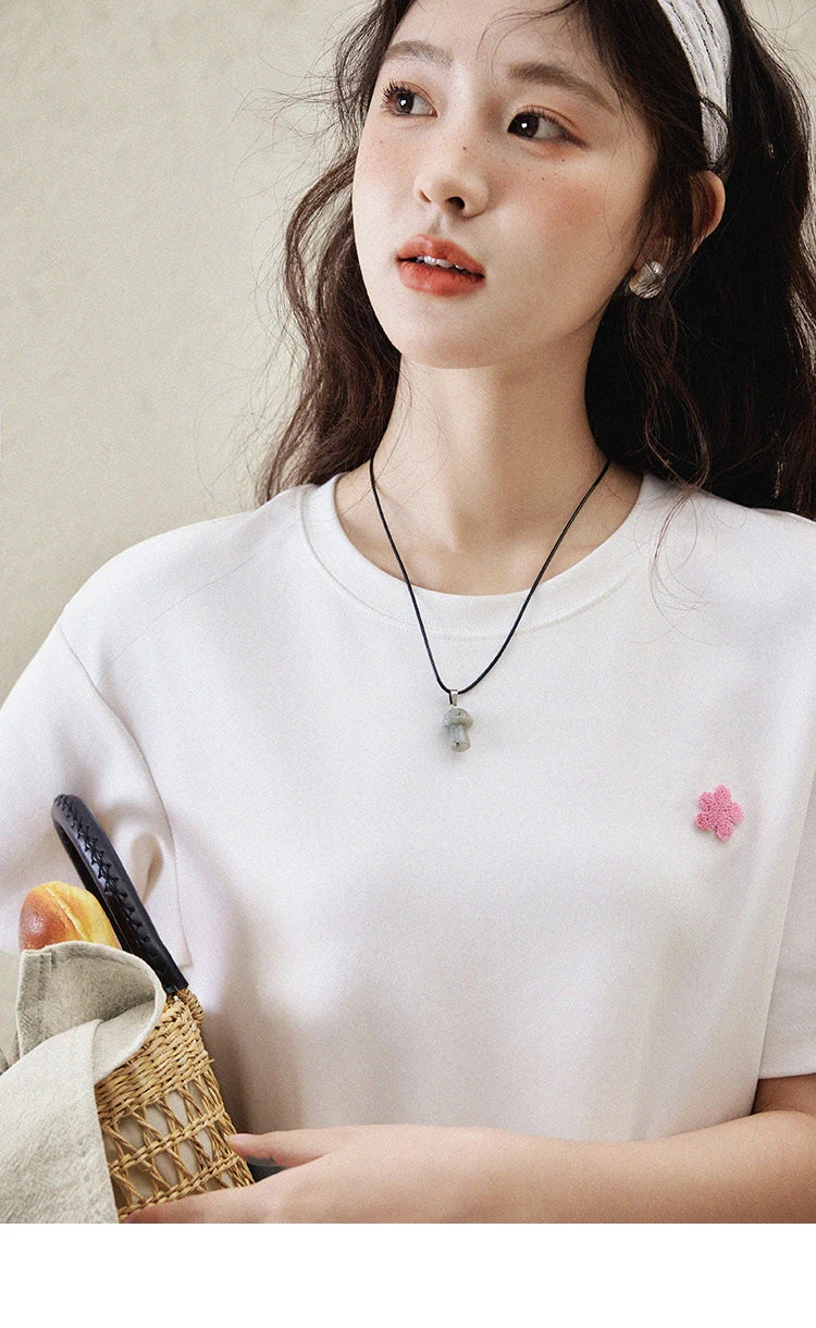Mishow Graffiti Letter Print Round Neck Tee MXE15T0475