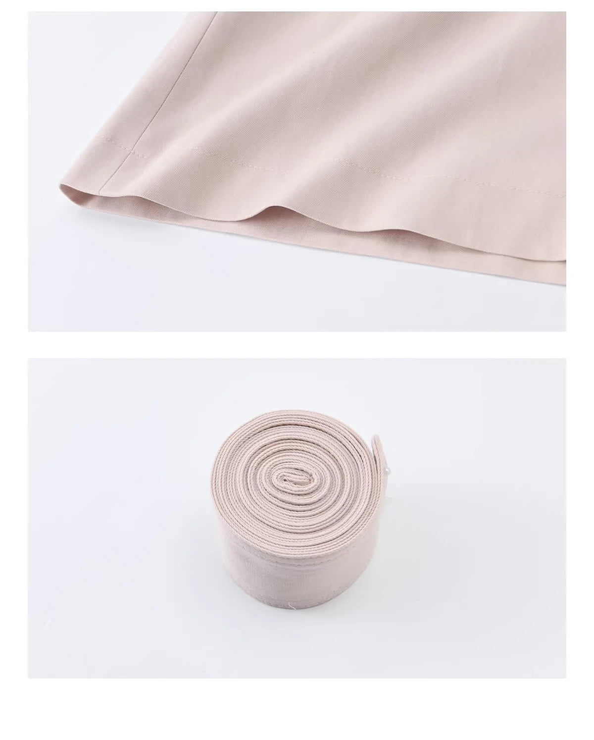 Mishow Dusty Pink Stand Collar Belted Trench MXF108W1002