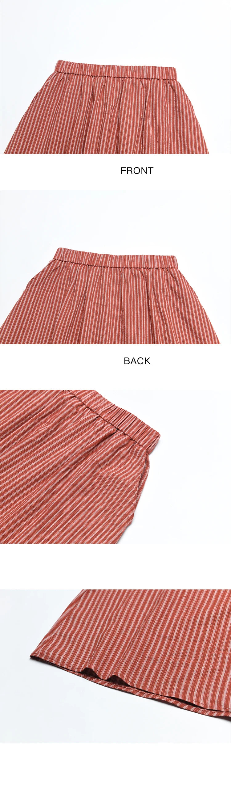 Mishow French Red Stripe Square Neck Tank & Elastic Waist Skirt Set MXD30X1631