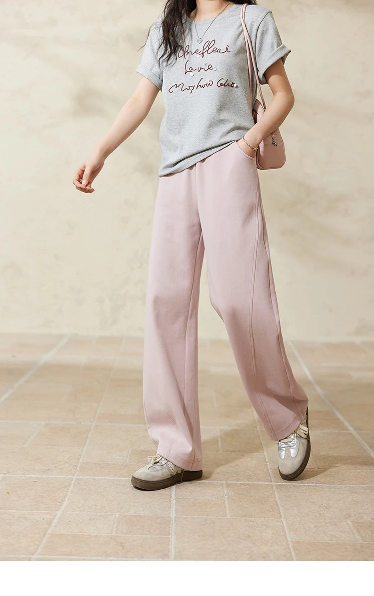 MISHOW Elastic Waist Sweatpants Straight Leg Long Sickle MXE14K0875