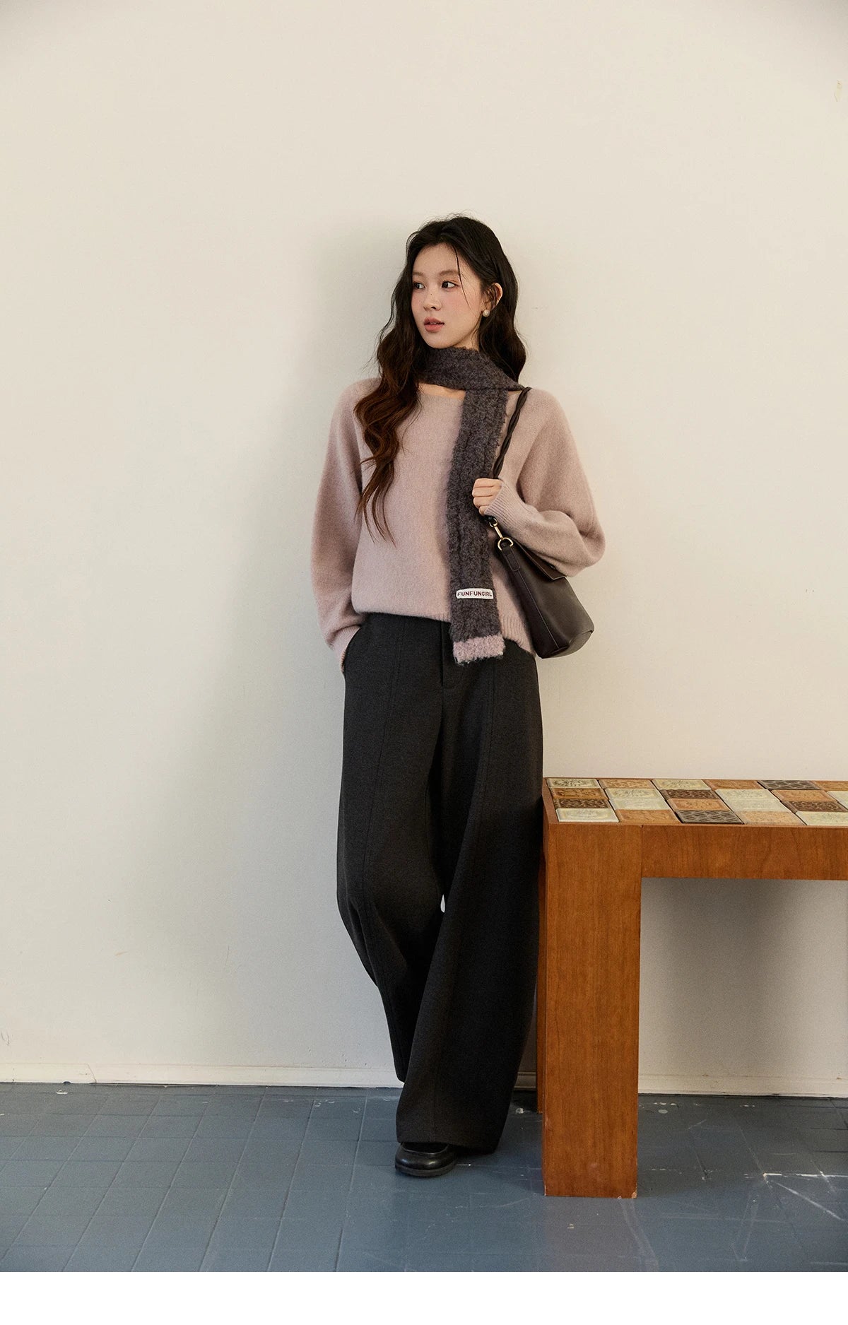 Mishow Boat Neck Lantern Sleeve Pullover MXE94Z2984